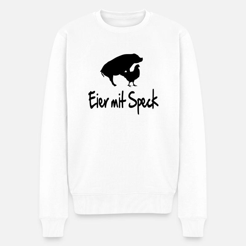 eier_mit_speck - Pull Premium bio Homme - blanc