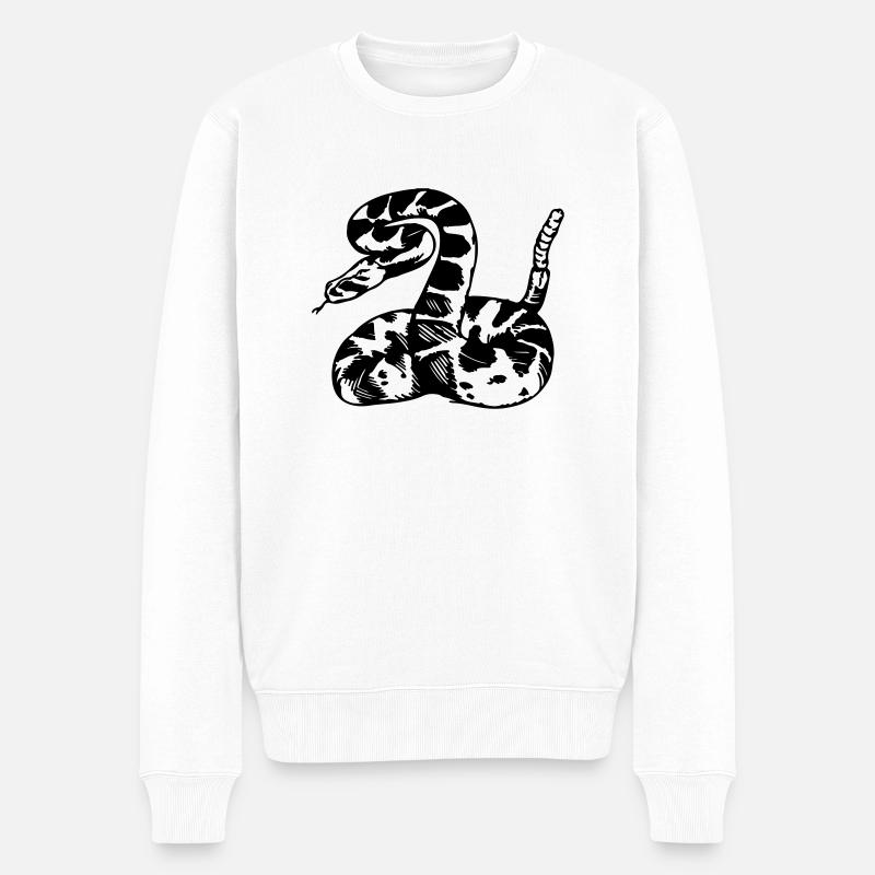 rattlesnake - Pull Premium bio Homme - blanc