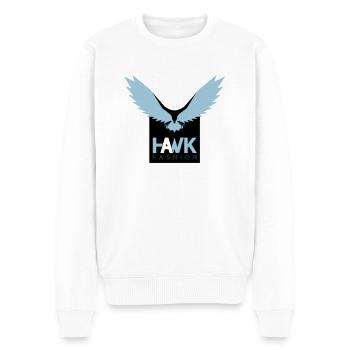 HAWK - Men's Premium Organic Jumper - white - Front - Thijin (182cm)