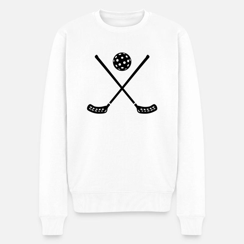 Floorball - Pull Premium bio Homme - blanc