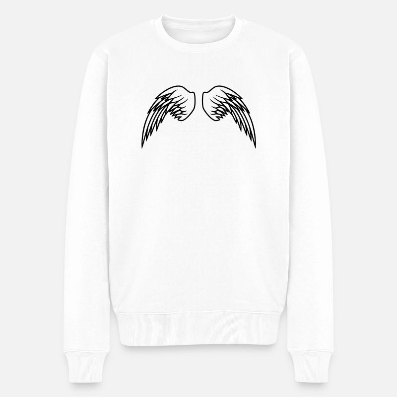 Angel Wings Design - Pull Premium bio Homme - blanc
