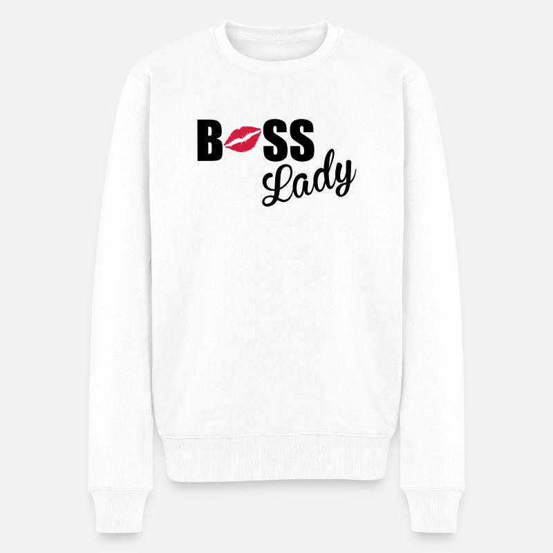 Boss Lady - Pull Premium bio Homme - blanc