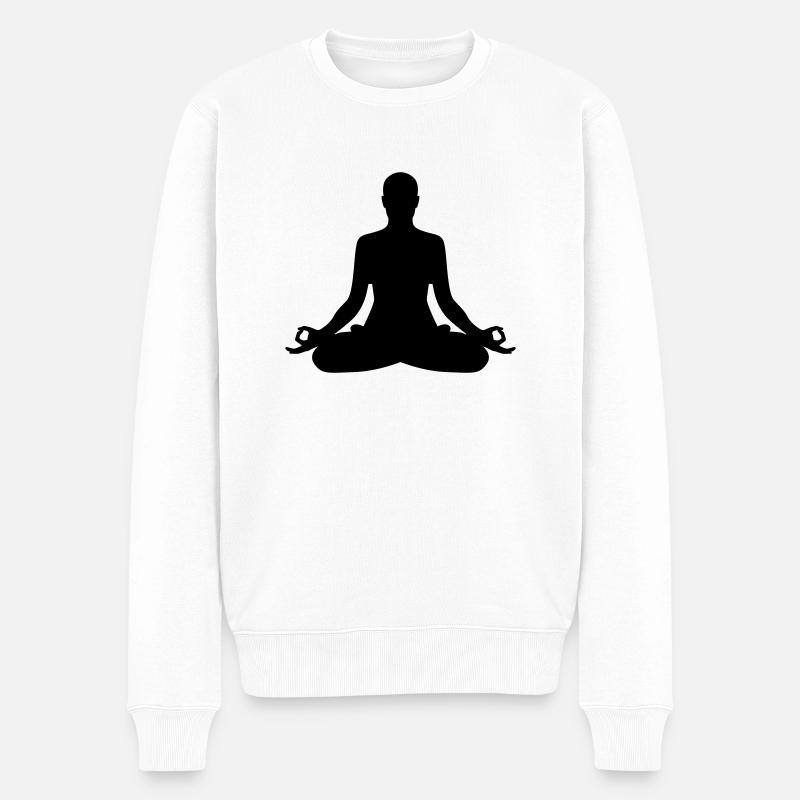 Meditation - Pull Premium bio Homme - blanc