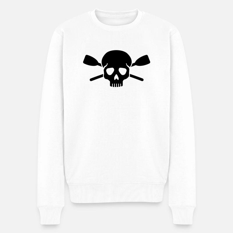 Rudern - Männer Premium Bio Pullover - Weiß