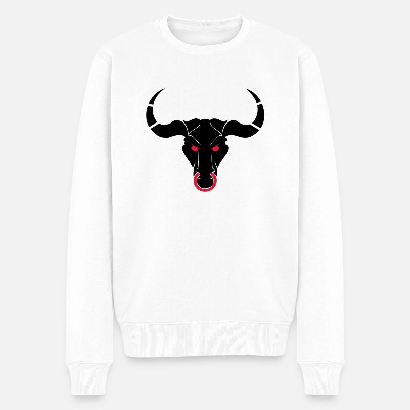 taurus_02 - Pull Premium bio Homme - blanc