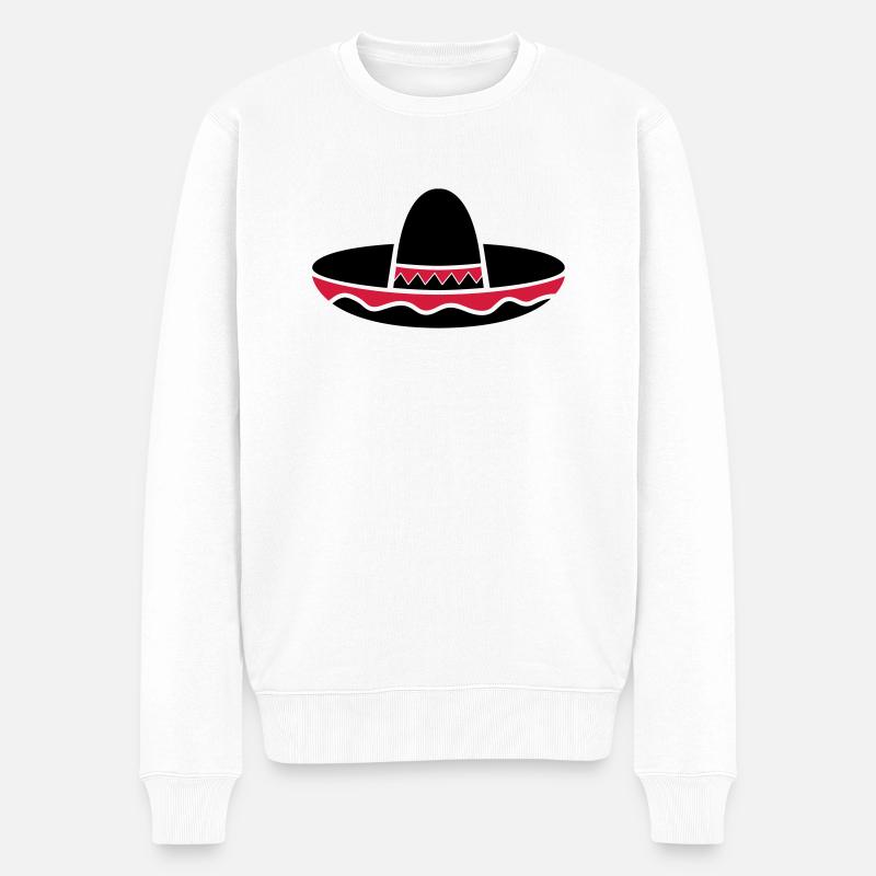 mexico_hut_02 - Pull Premium bio Homme - blanc
