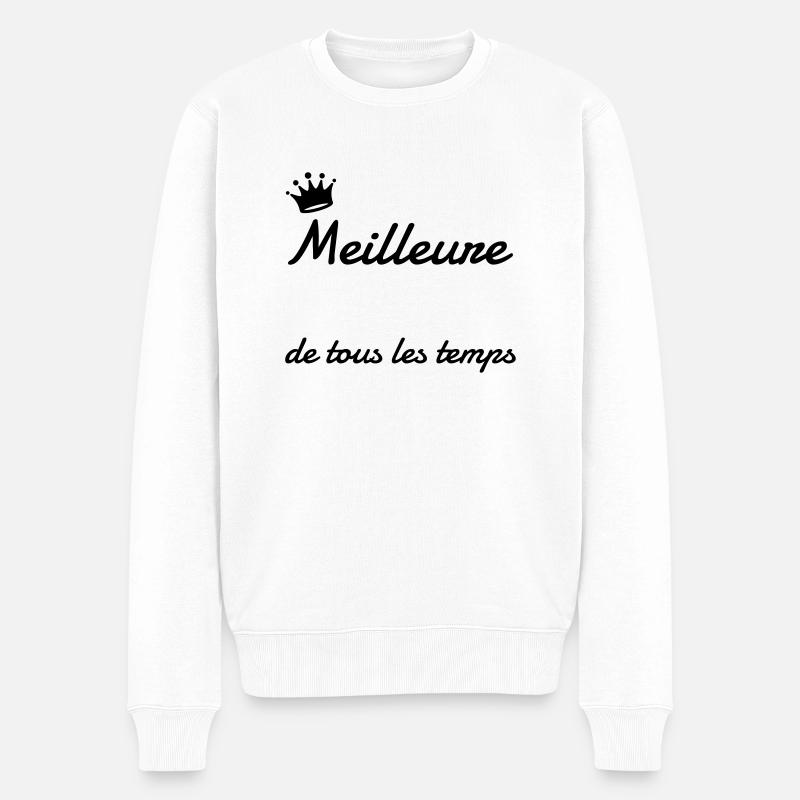 A Personnaliser / Custom / Customiser / Customize - Pull Premium bio Homme - blanc