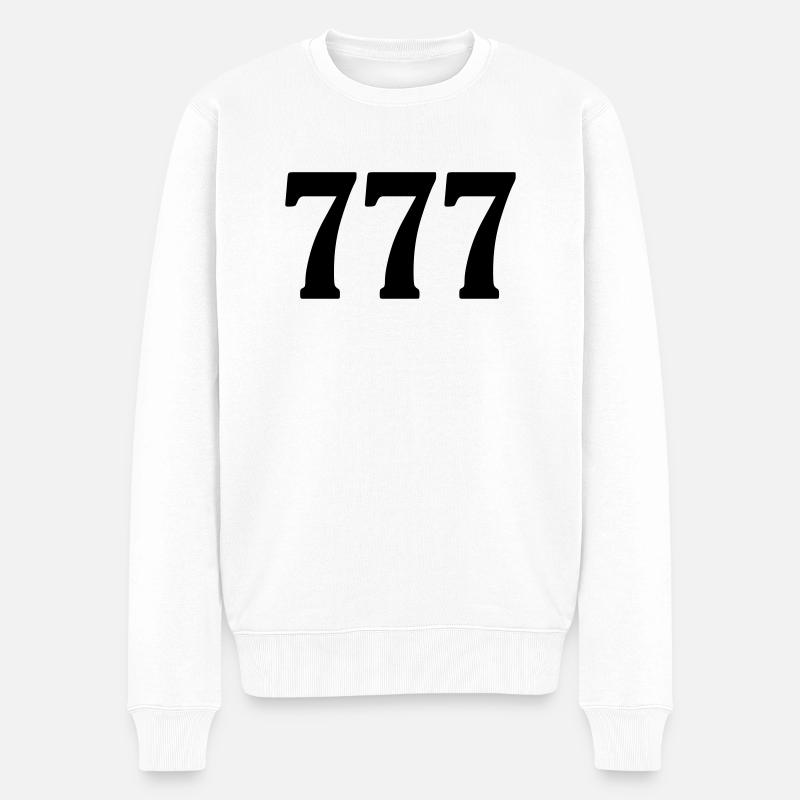 777 - Pull Premium bio Homme - blanc