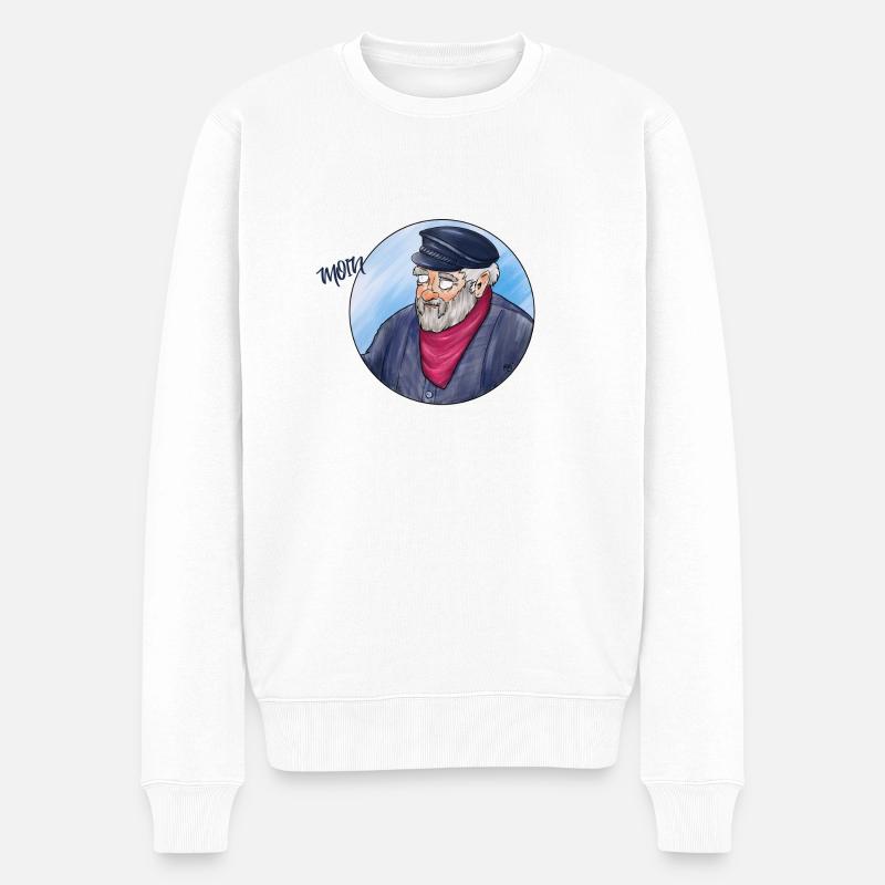 Moin Sailor - Männer Premium Bio Pullover - Weiß