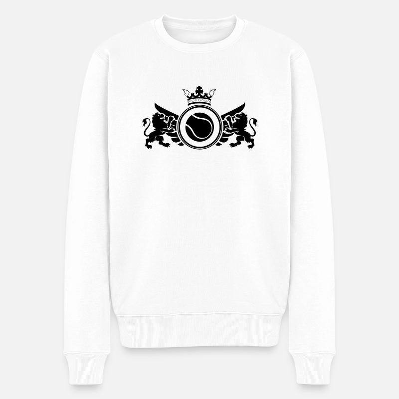 Emblème de tennis - Pull Premium bio Homme - blanc
