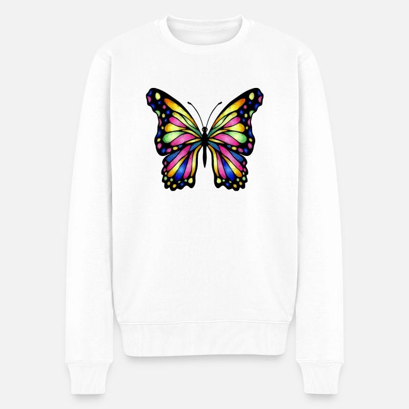 Papillon - Pull Premium bio Homme - blanc