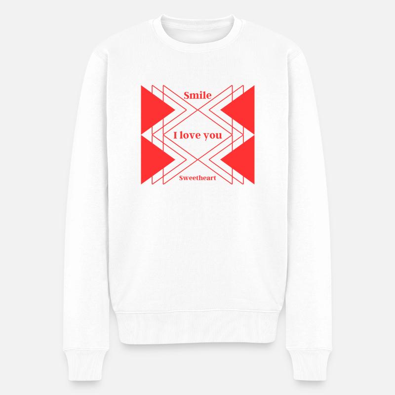 Smile 1 - Pull Premium bio Homme - blanc