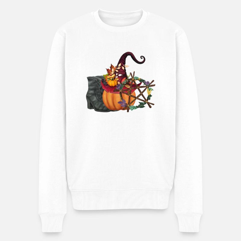 Wicca-Workshop - Männer Premium Bio Pullover - Weiß
