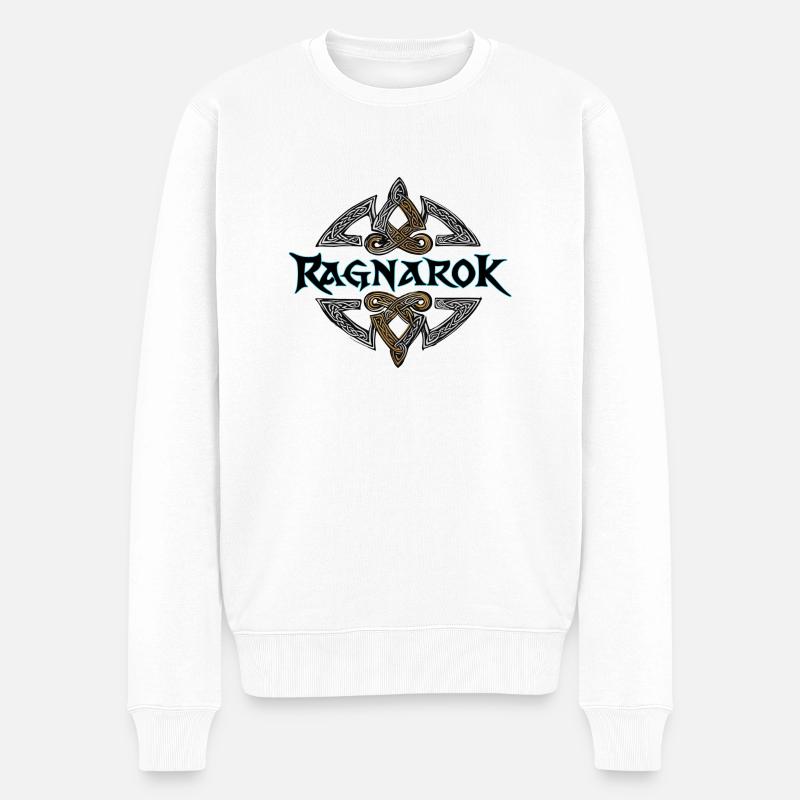 ragnarok - Männer Premium Bio Pullover - Weiß
