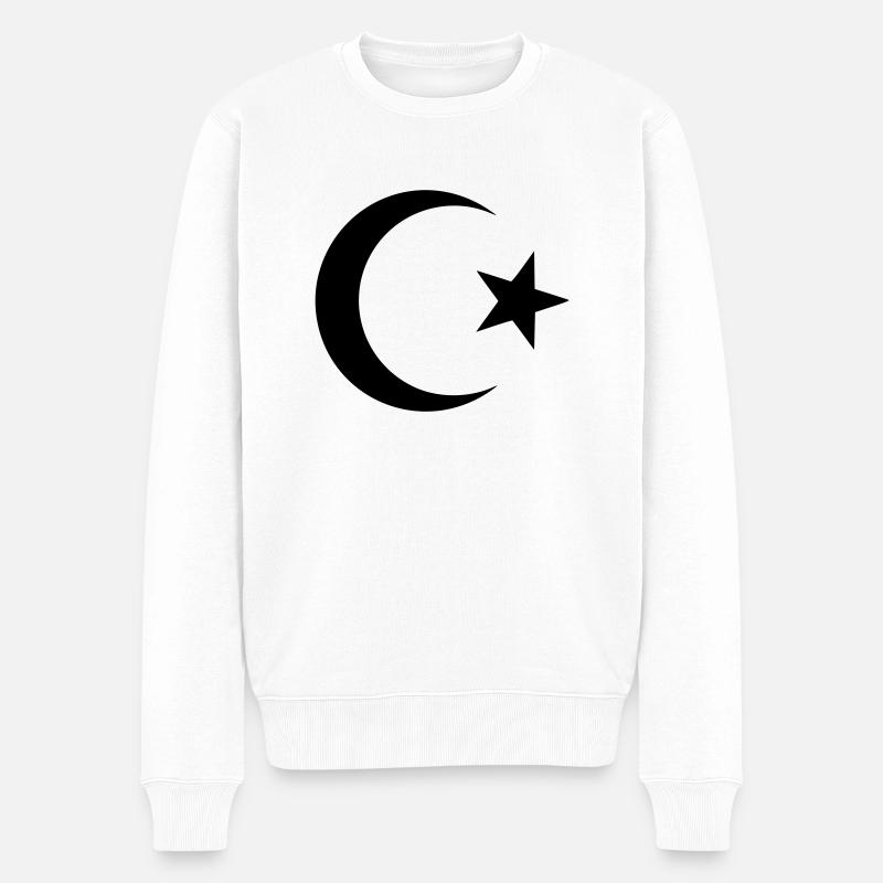 Islam - Männer Premium Bio Pullover - Weiß