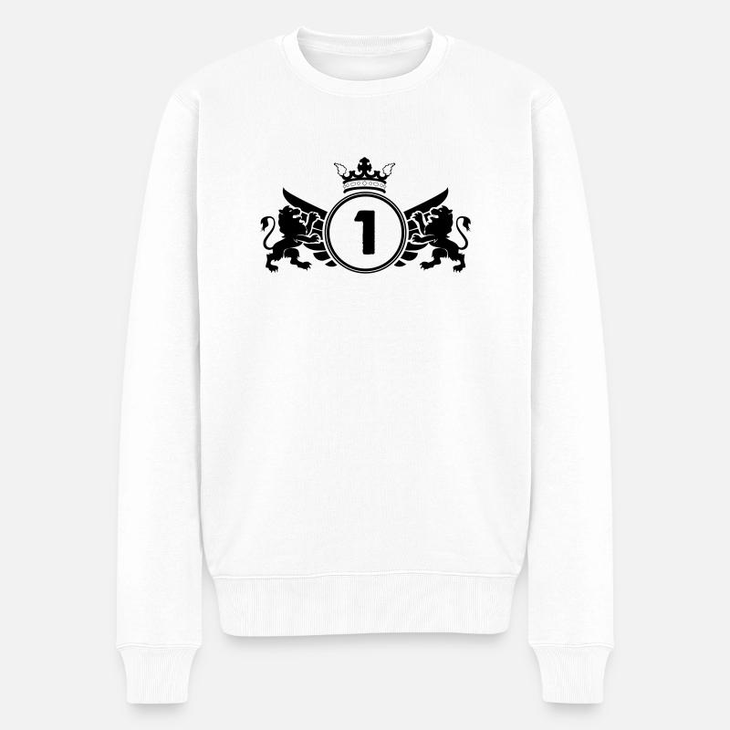 Armoiries 1 - Pull Premium bio Homme - blanc