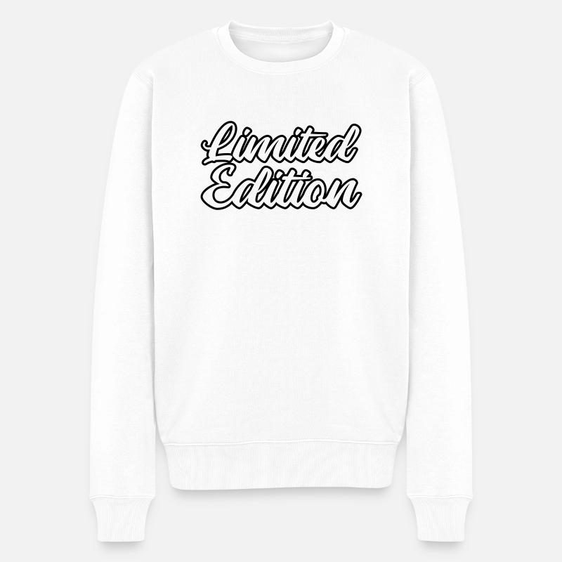 limited edition - Männer Premium Bio Pullover - Weiß