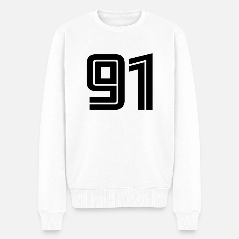 91 - Pull Premium bio Homme - blanc