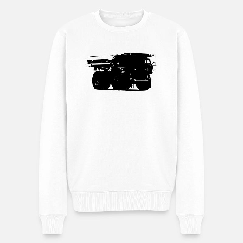 Muldenkipper - Pull Premium bio Homme - blanc