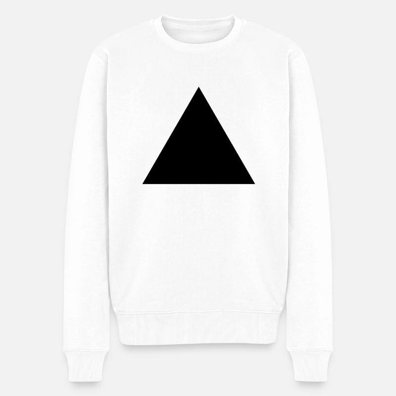 triangle - Männer Premium Bio Pullover - Weiß