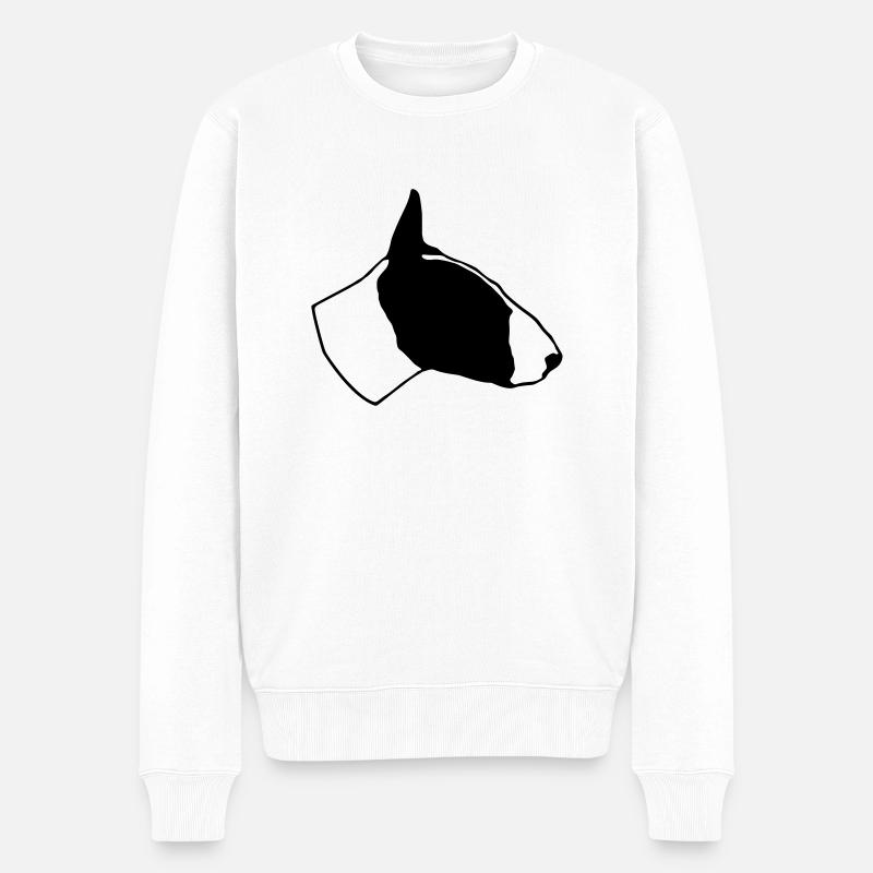 Chien chiens combat chien - Pull Premium bio Homme - blanc