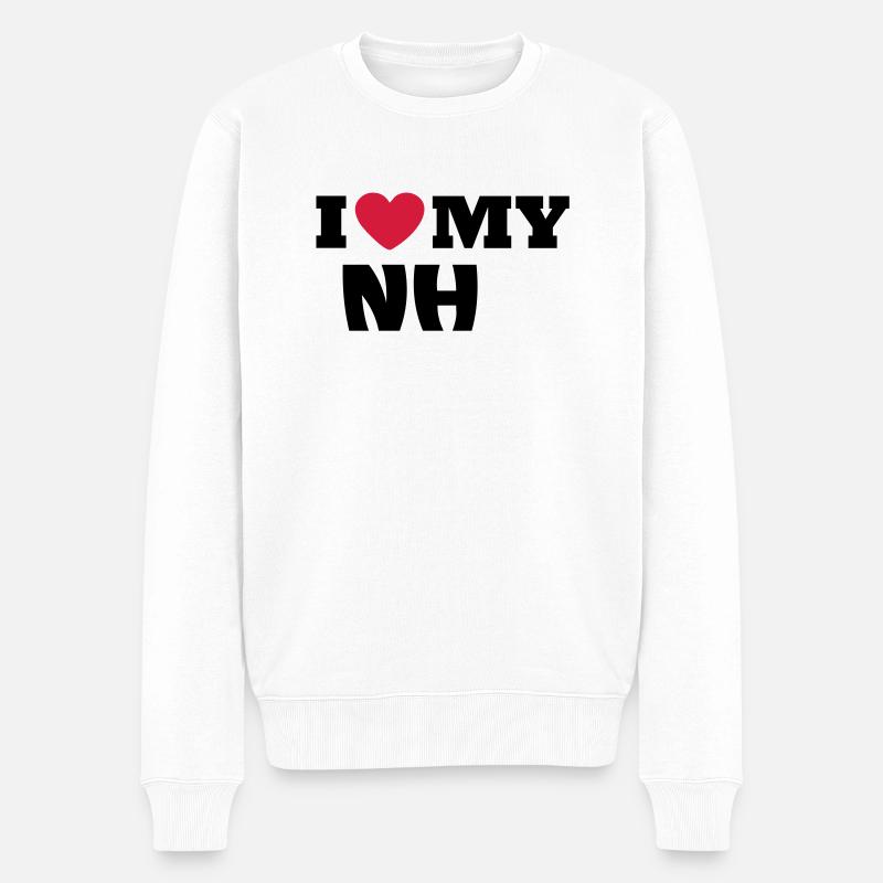 J'aime mon NH - Pull Premium bio Homme - blanc