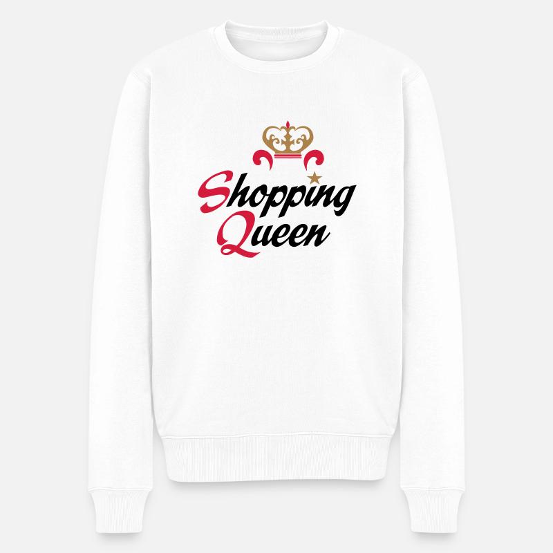 shopping - Männer Premium Bio Pullover - Weiß