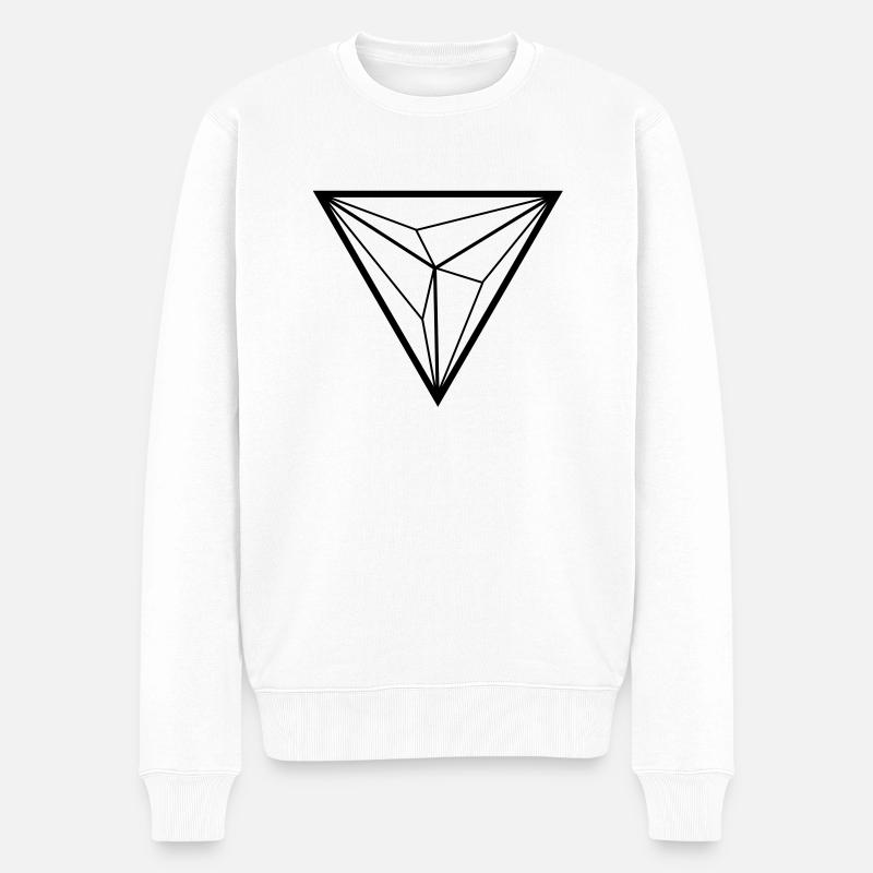 Triangle - Pull Premium bio Homme - blanc