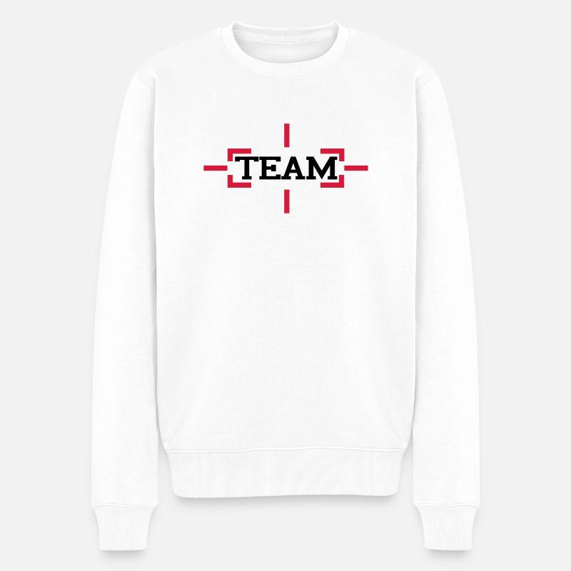 équipes - Pull Premium bio Homme - blanc