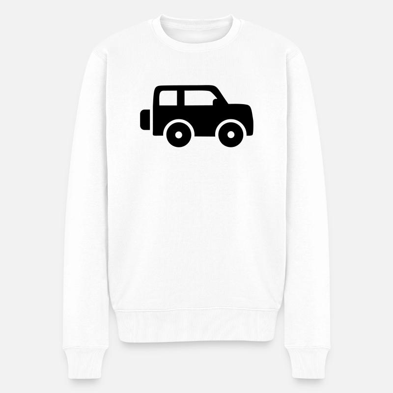 Voiture - Pull Premium bio Homme - blanc