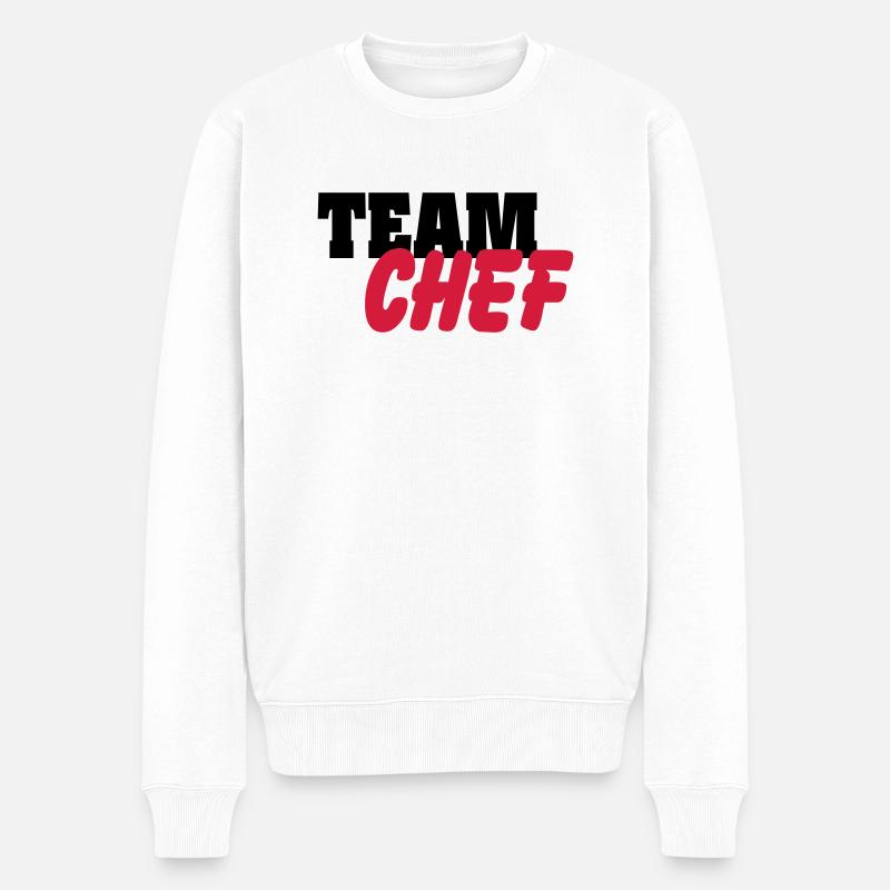 Team chef - Pull Premium bio Homme - blanc