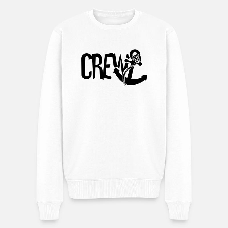 Marin ancre équipage - Pull Premium bio Homme - blanc