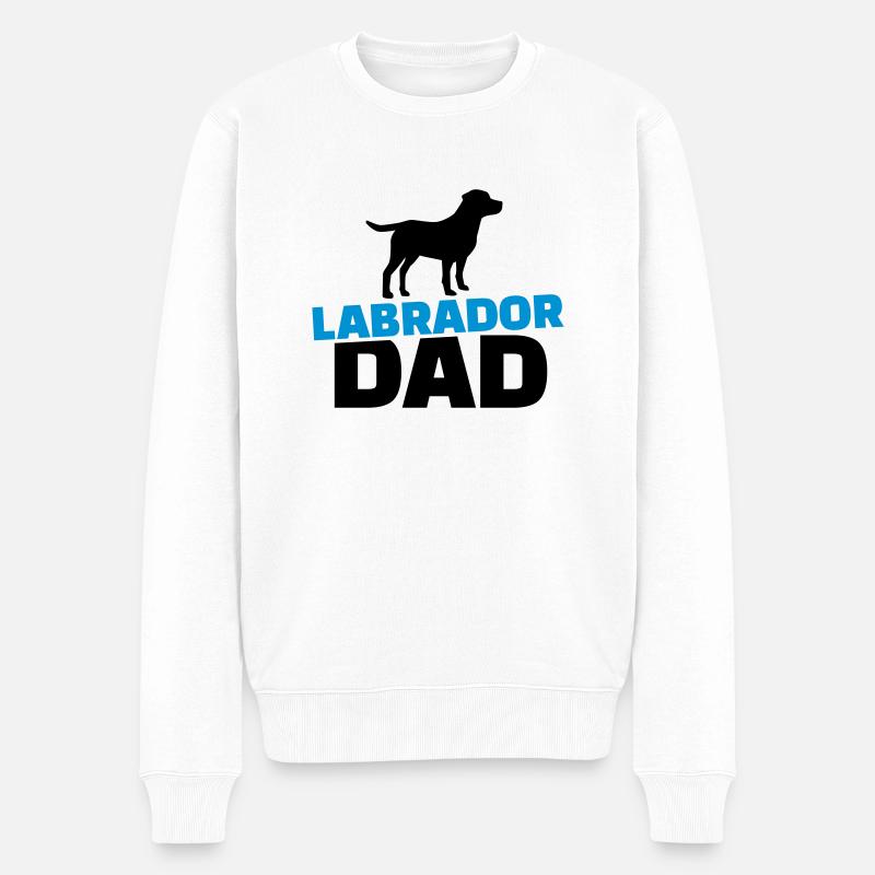 Labrador Dad - Pull Premium bio Homme - blanc