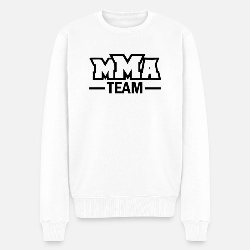 mma_team - Pull Premium bio Homme - blanc
