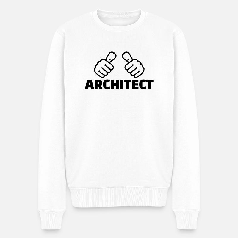 Architecte - Pull Premium bio Homme - blanc