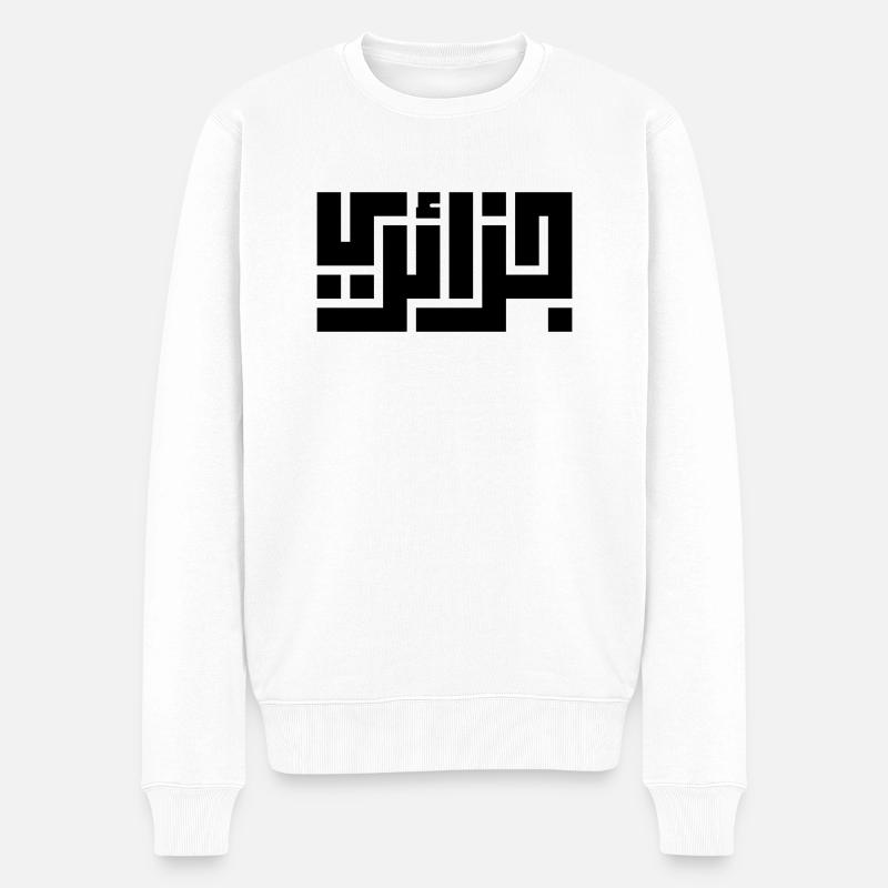 Djzayri Kufi - Männer Premium Bio Pullover - Weiß
