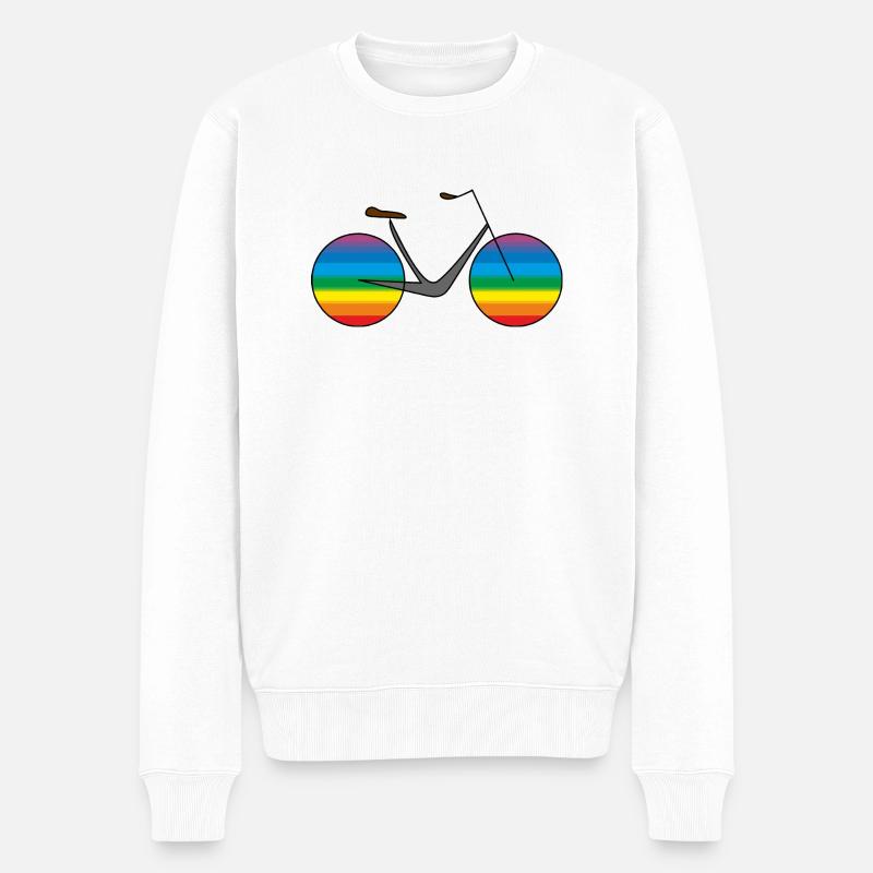 Vélo - Pull Premium bio Homme - blanc