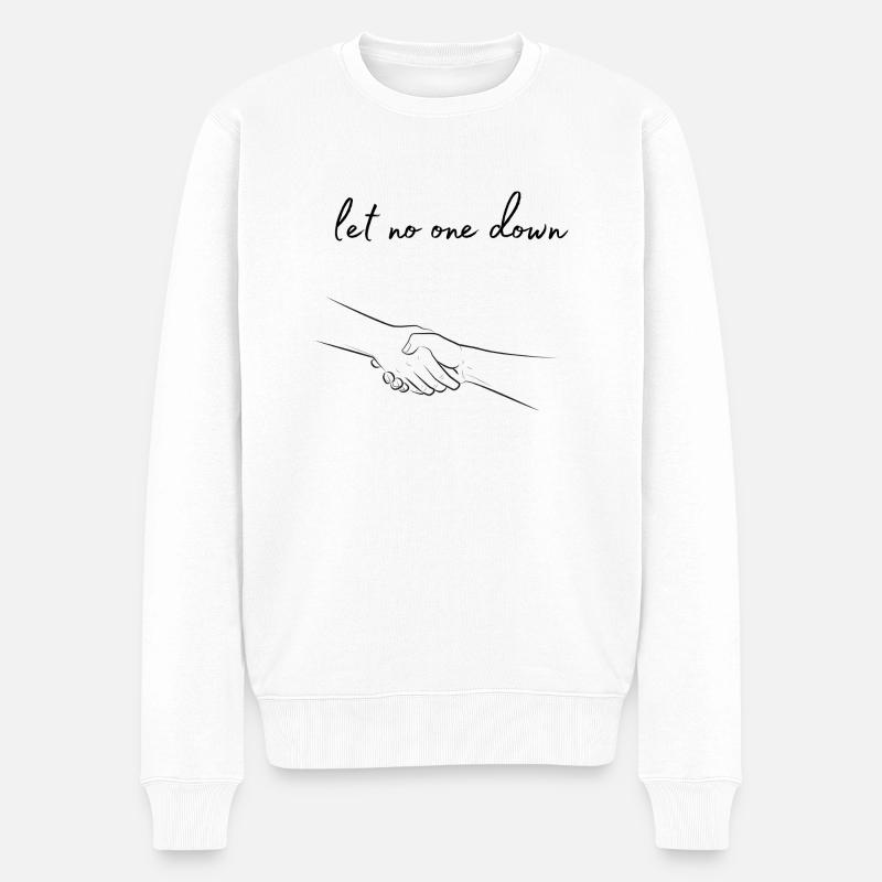 Help everyone - Männer Premium Bio Pullover - Weiß