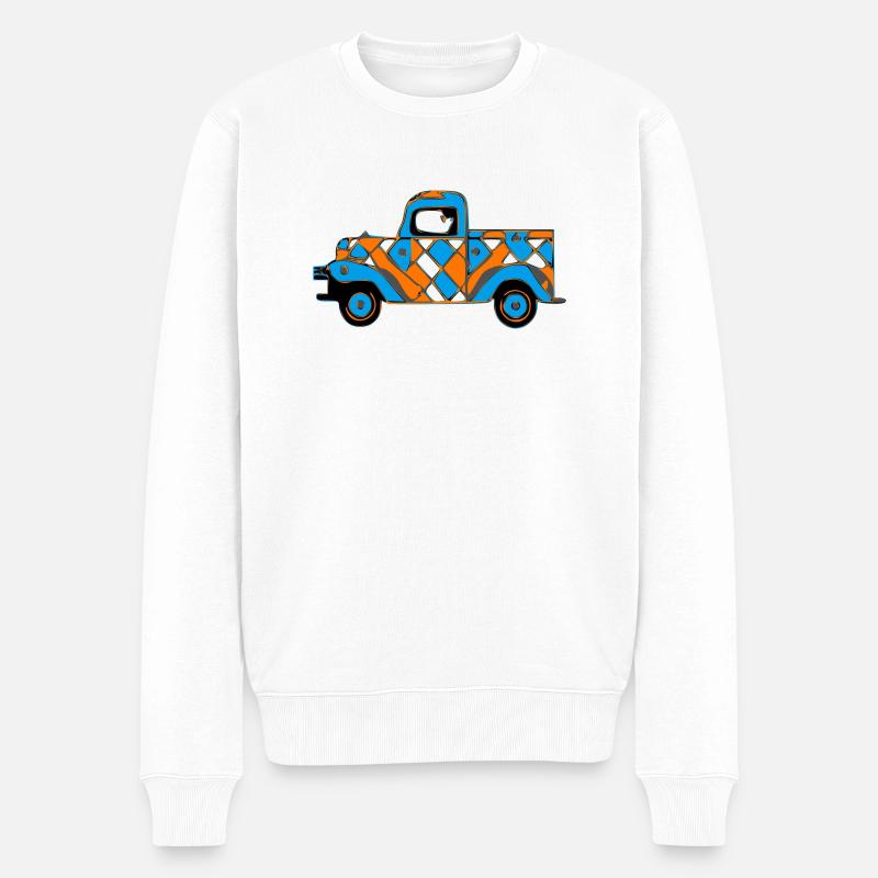 La voiture de collection - Pull Premium bio Homme - blanc