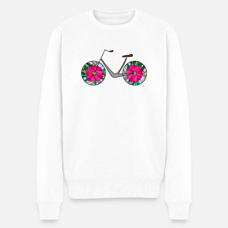 Vélo - Pull Premium bio Homme - blanc