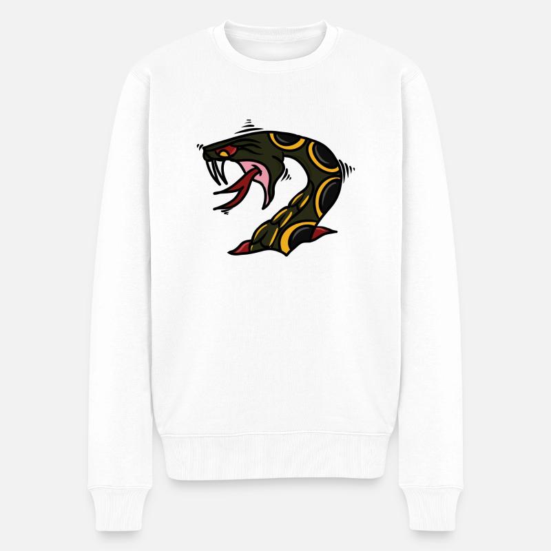 Cobra blessé - Pull Premium bio Homme - blanc