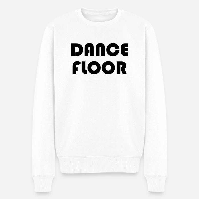 Dancing Dance Music - Männer Premium Bio Pullover - Weiß