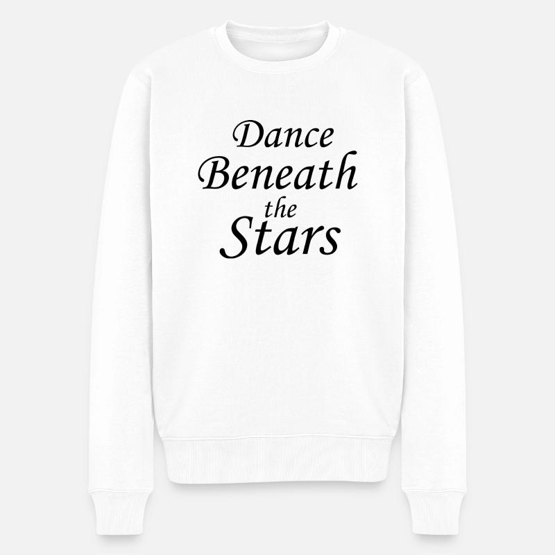 Dancing Dance Music - Männer Premium Bio Pullover - Weiß