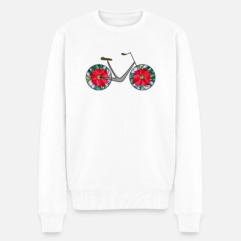 Vélo - Pull Premium bio Homme - blanc