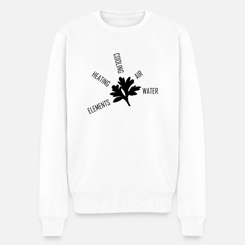 Assenz.io DIVISIONEN - Männer Premium Bio Pullover - Weiß