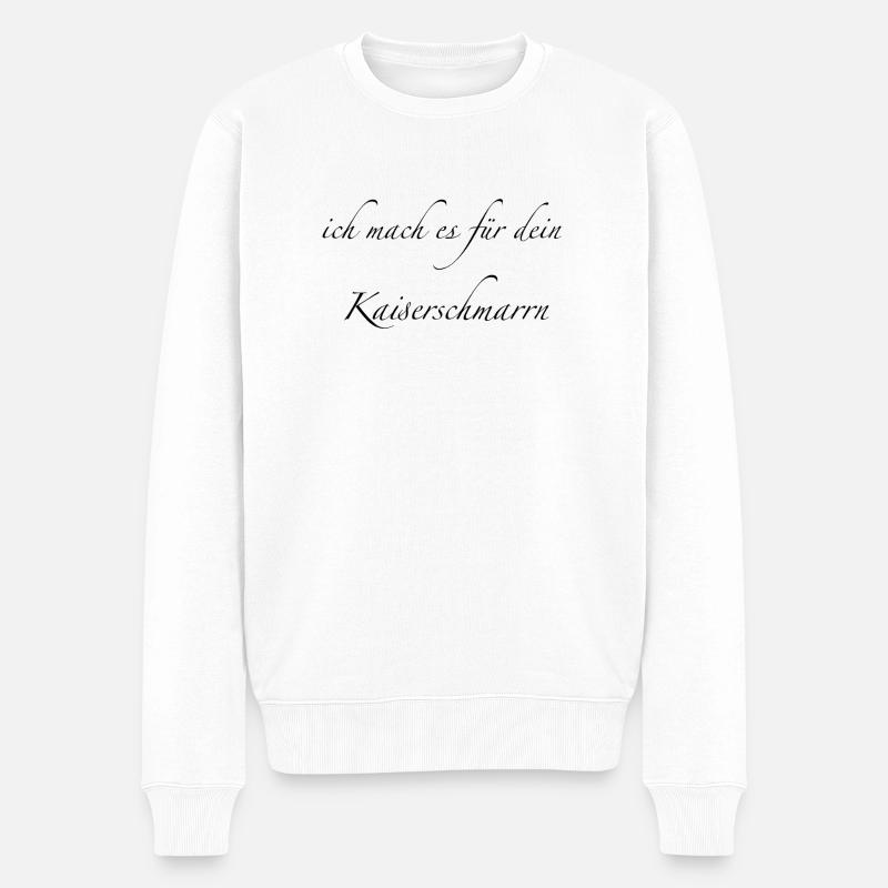 Kaiserschmarrn - Männer Premium Bio Pullover - Weiß