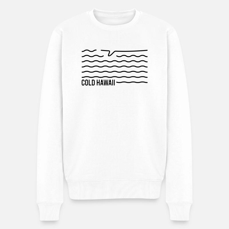 Cold Hawaii Surfboard - Männer Premium Bio Pullover - Weiß