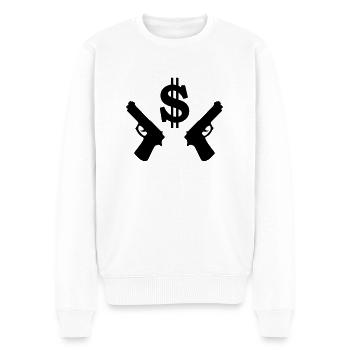 dollar - Men's Premium Organic Jumper - white - Front - Thijin (182cm)