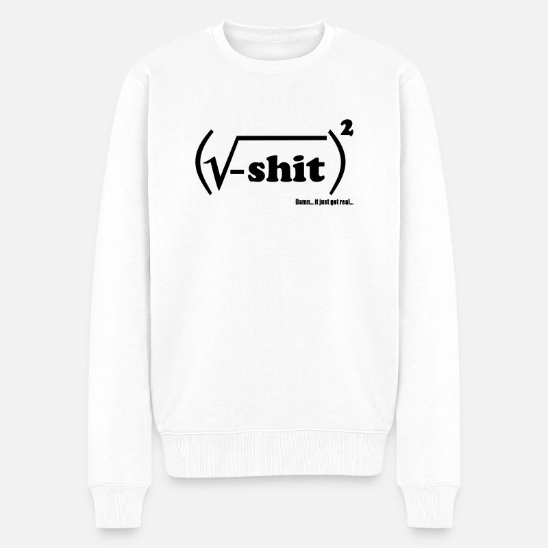 Shit is real - Pull Premium bio Homme - blanc