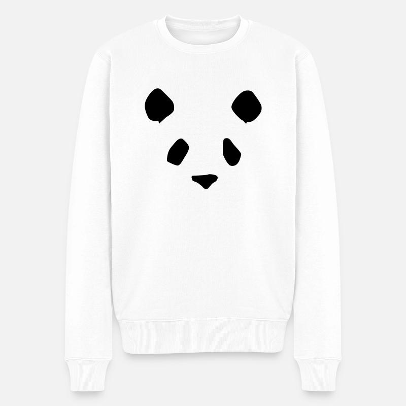 PANDA - Pull Premium bio Homme - blanc